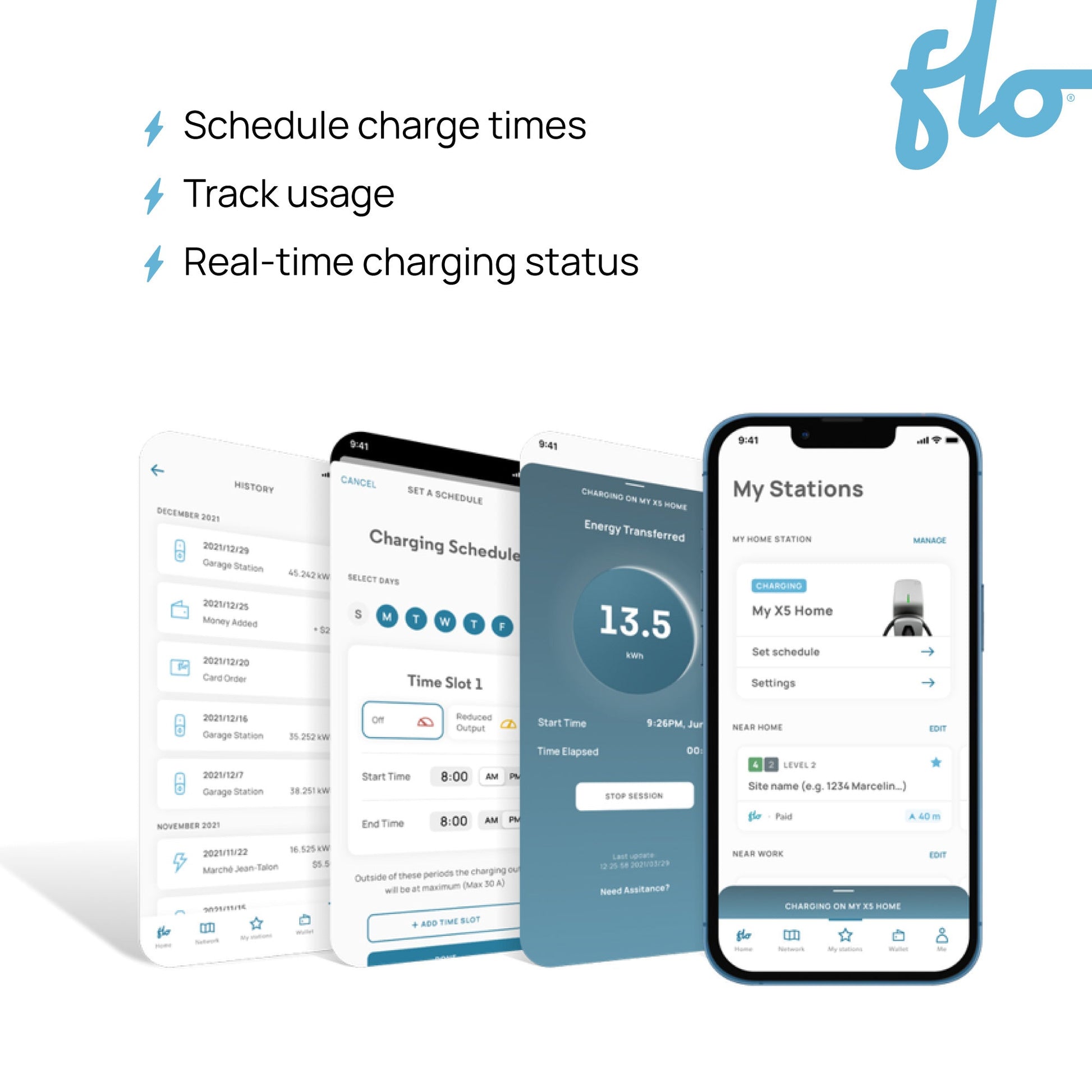 FLO Home™ X5 – Smart Level 2 EV Charging Station - FLO Services USA